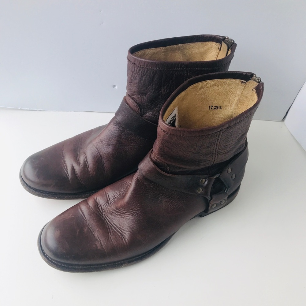 Frye 87870 Cognac Philip Harness Boot